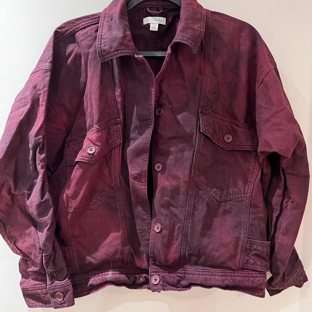 Topshop Washed Denim Jacket